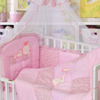 Детское постельное белье для девочек малышей из хлопка Кошки-Мышки - Фото №1